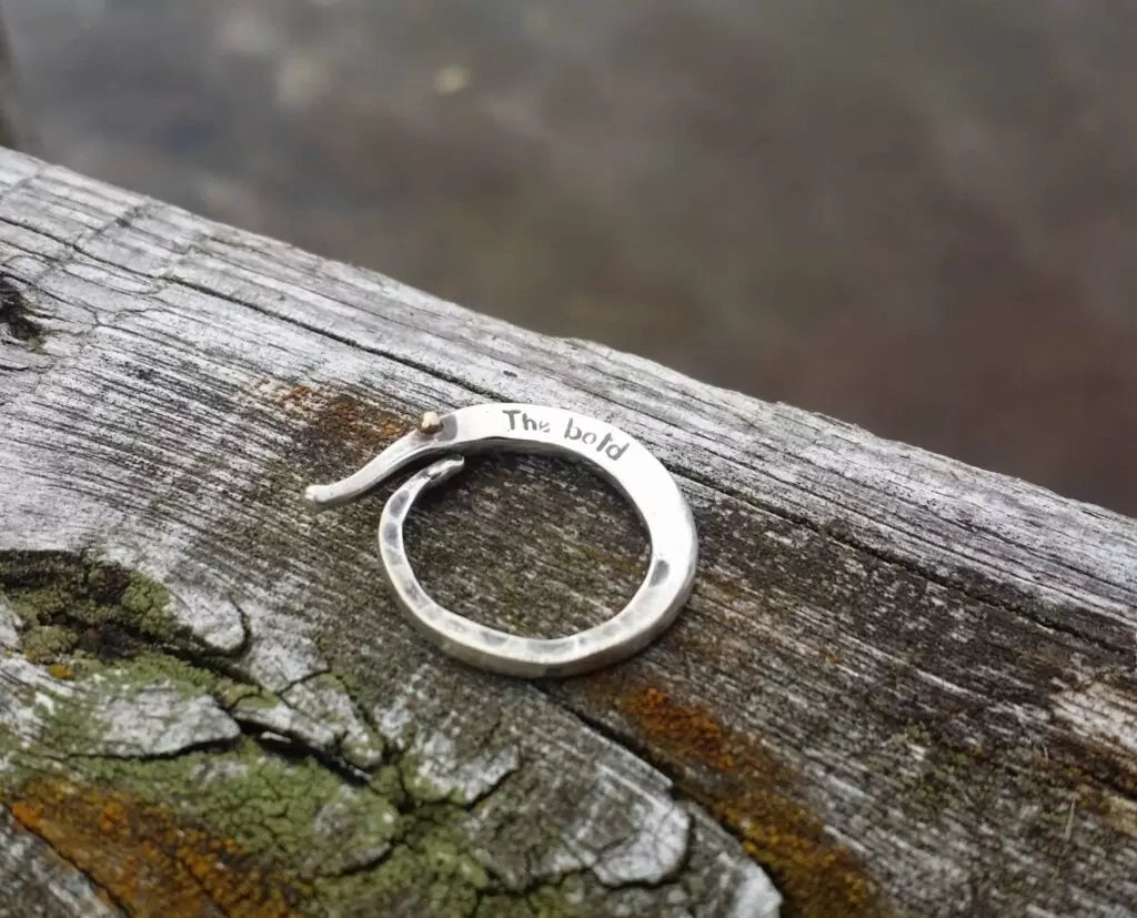 The Companion ring in recycled silver