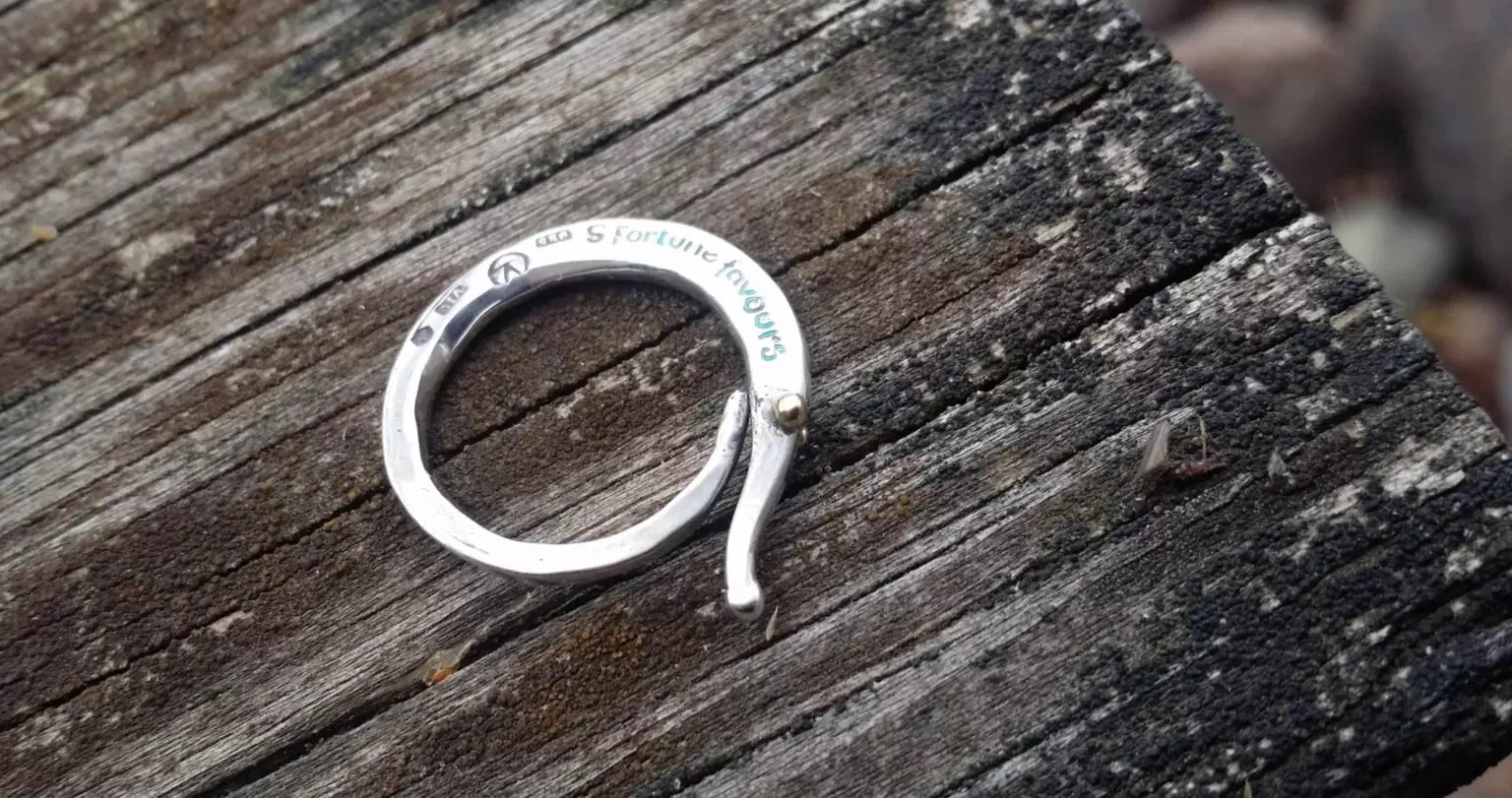 The Companion ring in recycled silver