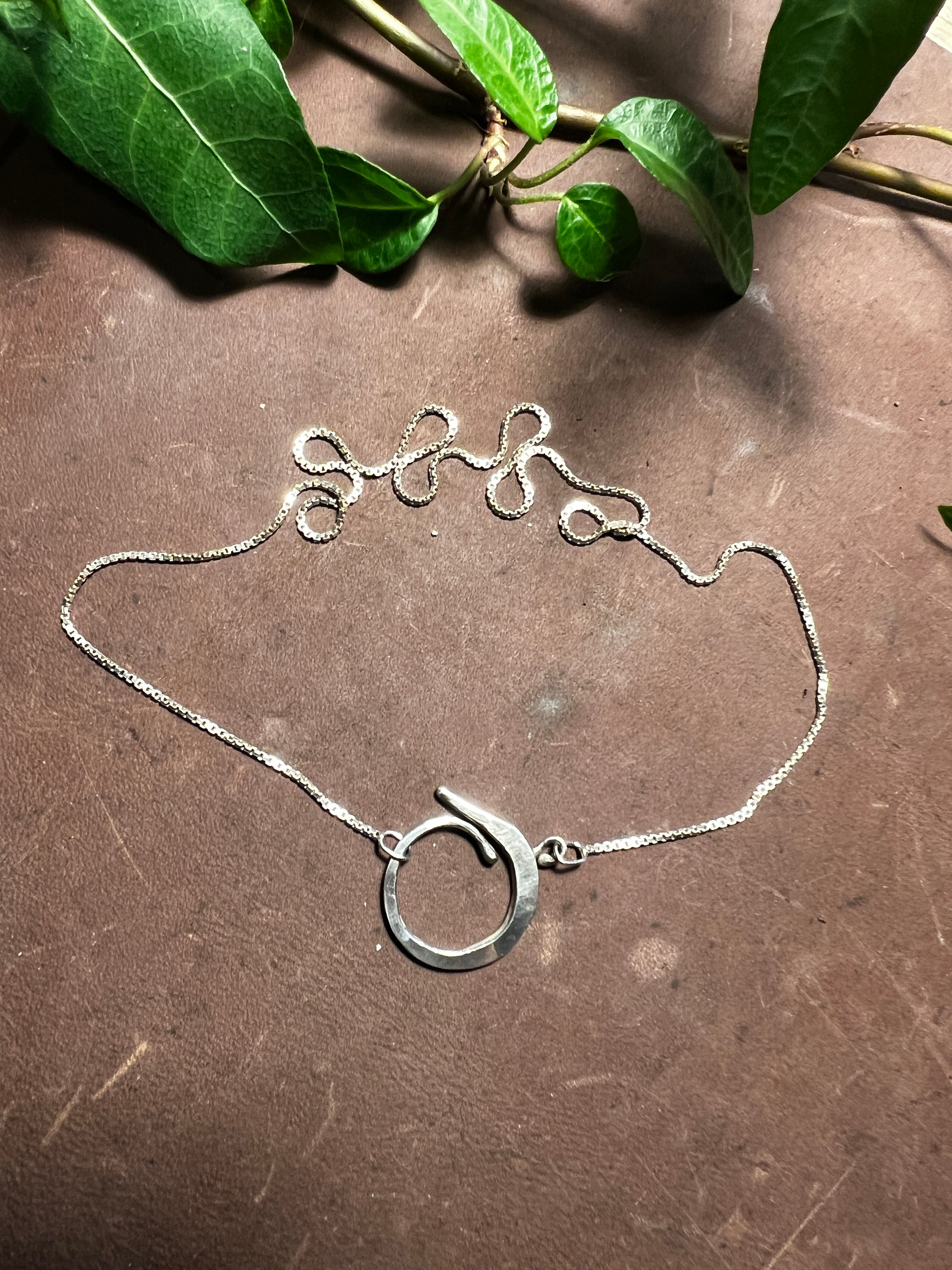 The Companion chain lock in recycled silver