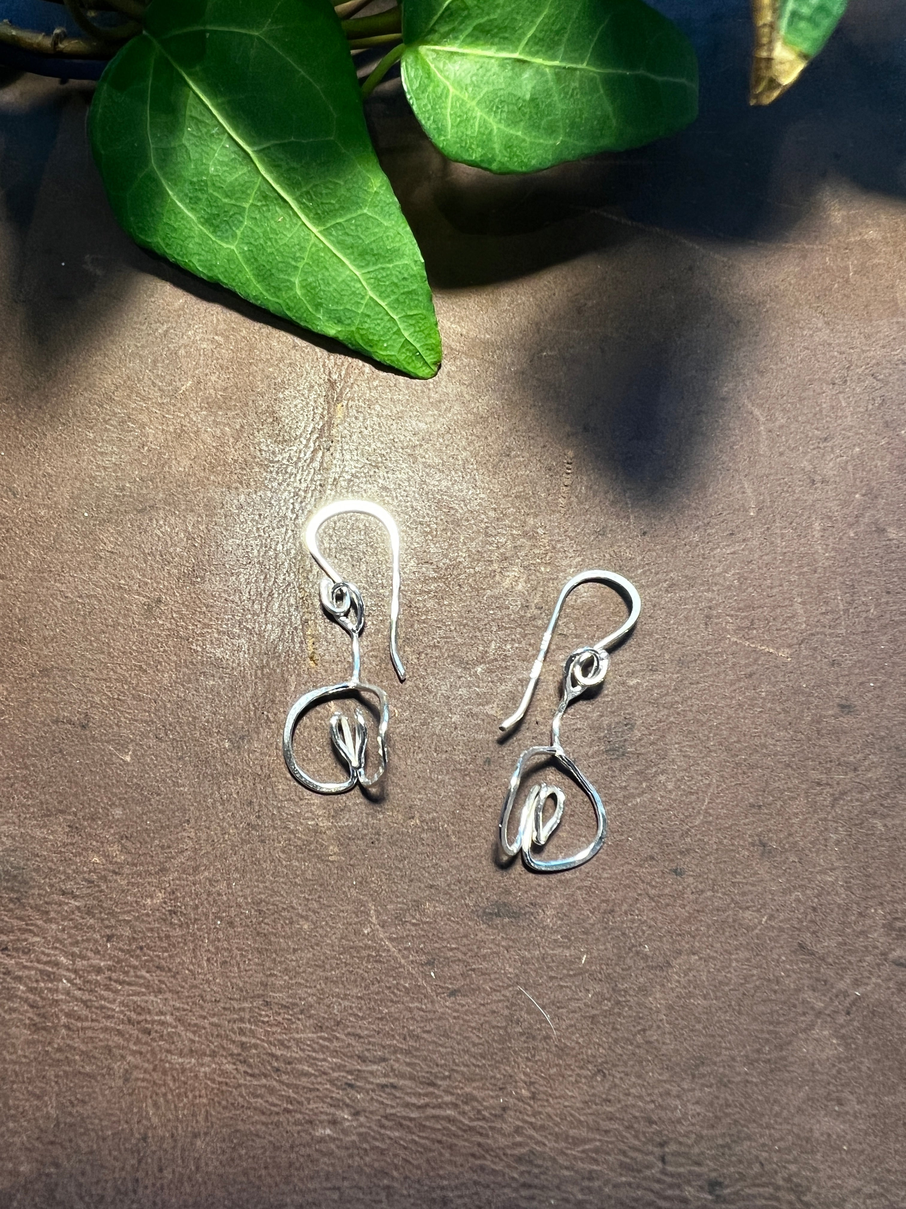 January Birth Flower Earrings