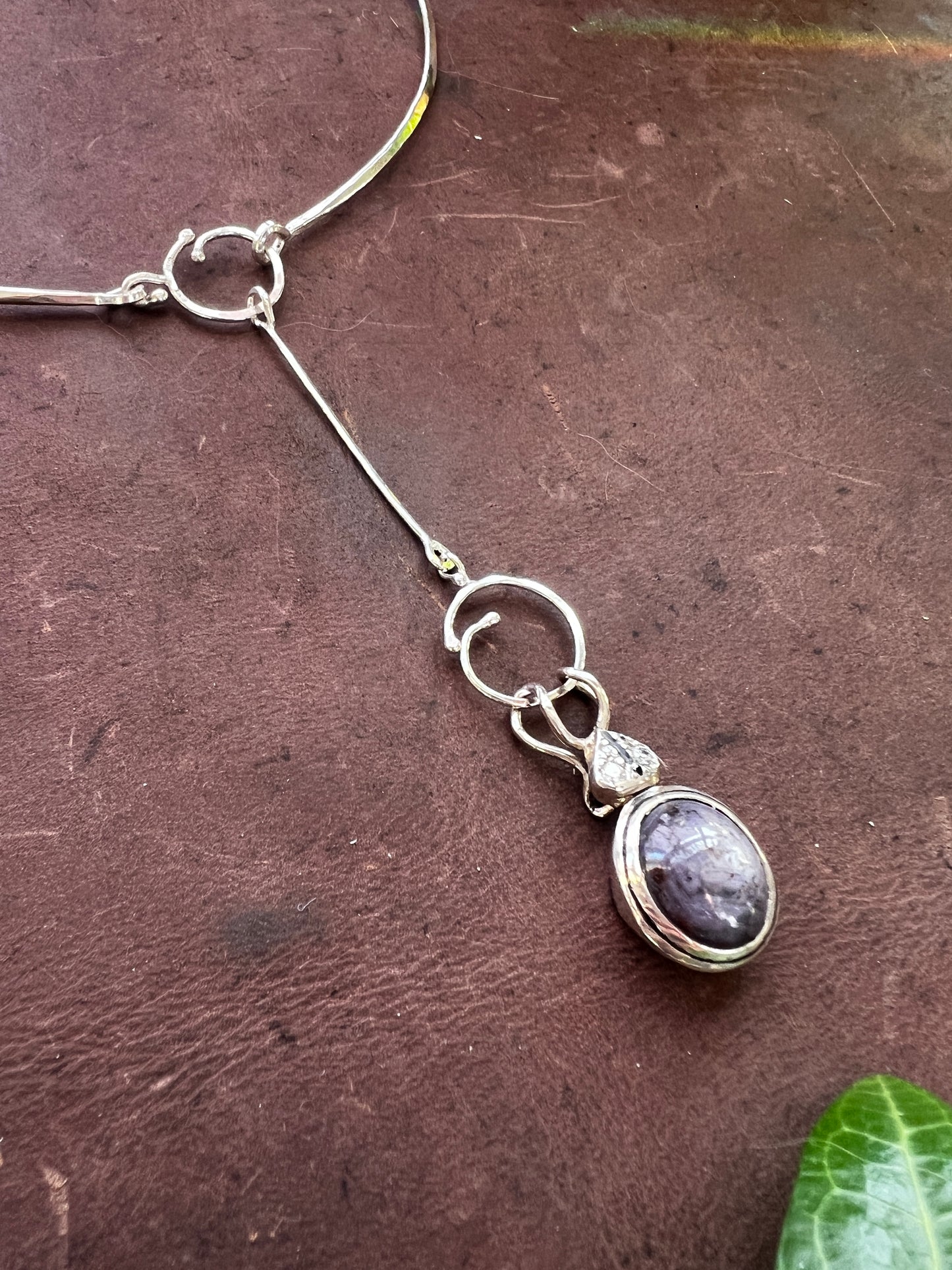 Jewel Scarab no. 3 Necklace with Star Ruby and Diamonds