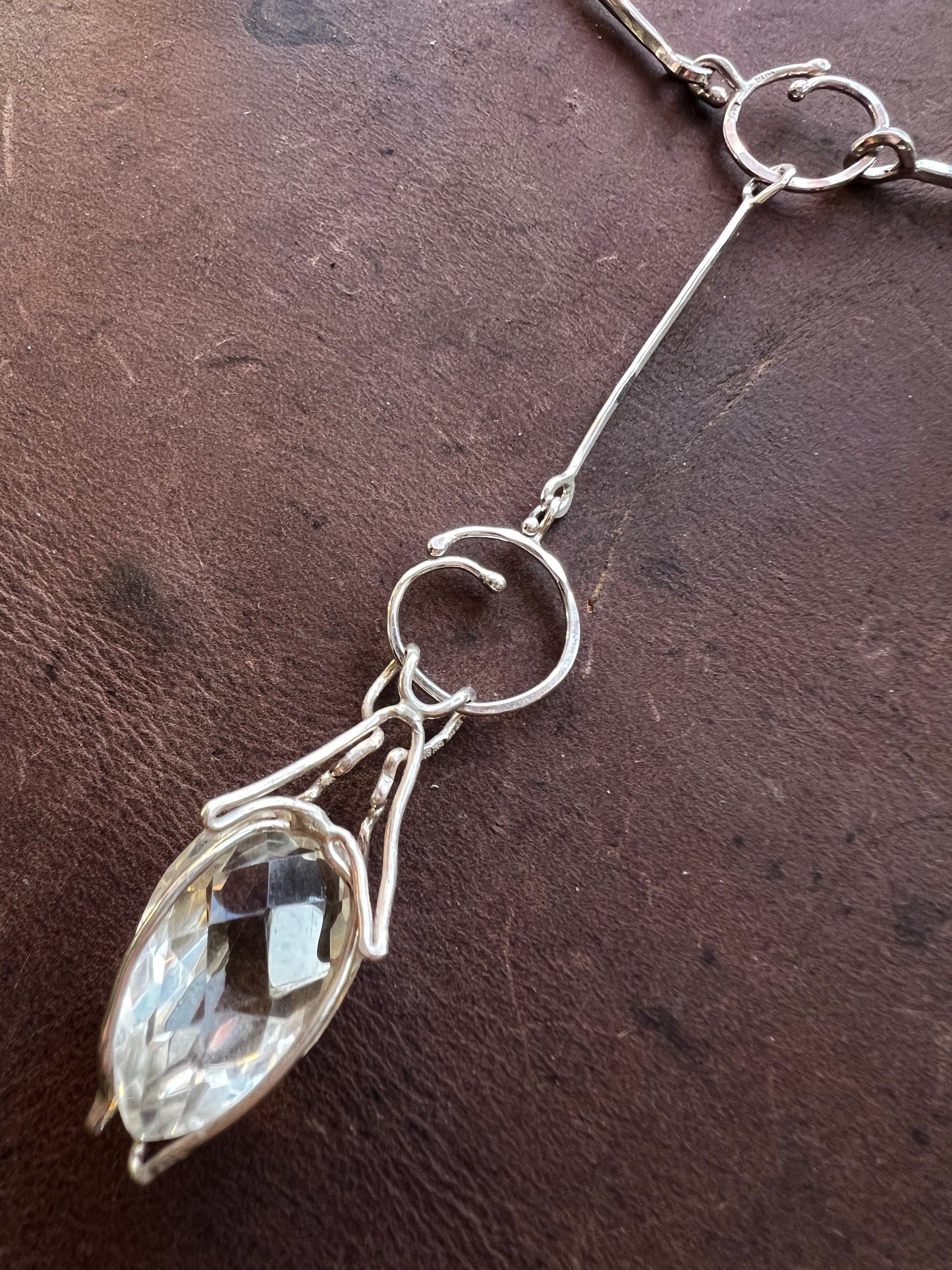 Jewel Beetle No. 11 Necklace with Lemon Quartz and Tourmaline