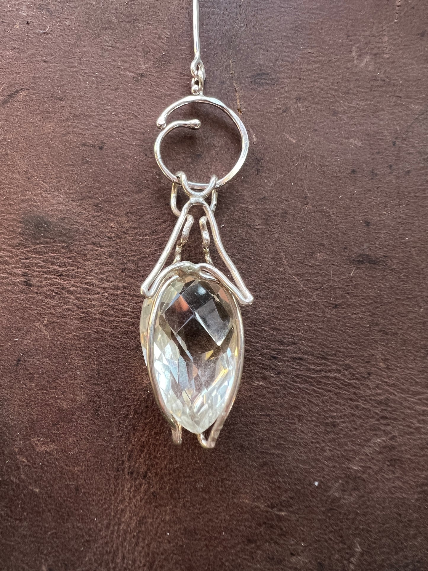 Jewel Beetle No. 11 Necklace with Lemon Quartz and Tourmaline