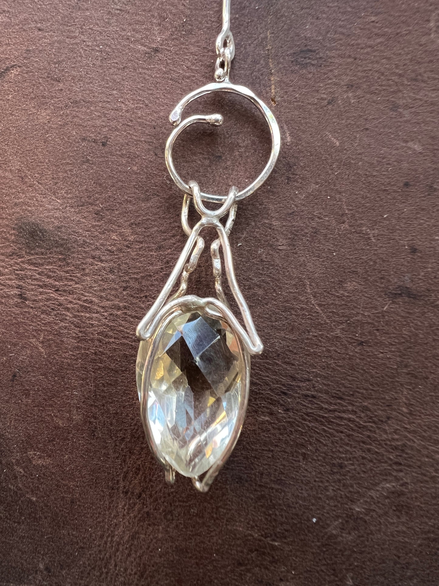 Jewel Beetle No. 11 Necklace with Lemon Quartz and Tourmaline